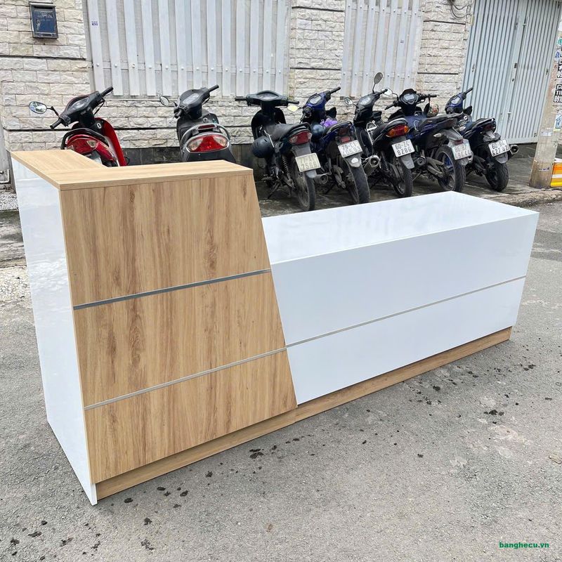 Quầy Tiếp Tân MDF 6 Quầy tiếp tân MDF nhỏ gọn
