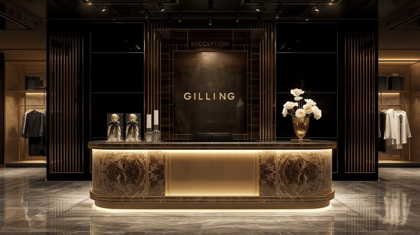 Bàn lễ tân 8 Ban le tan 3