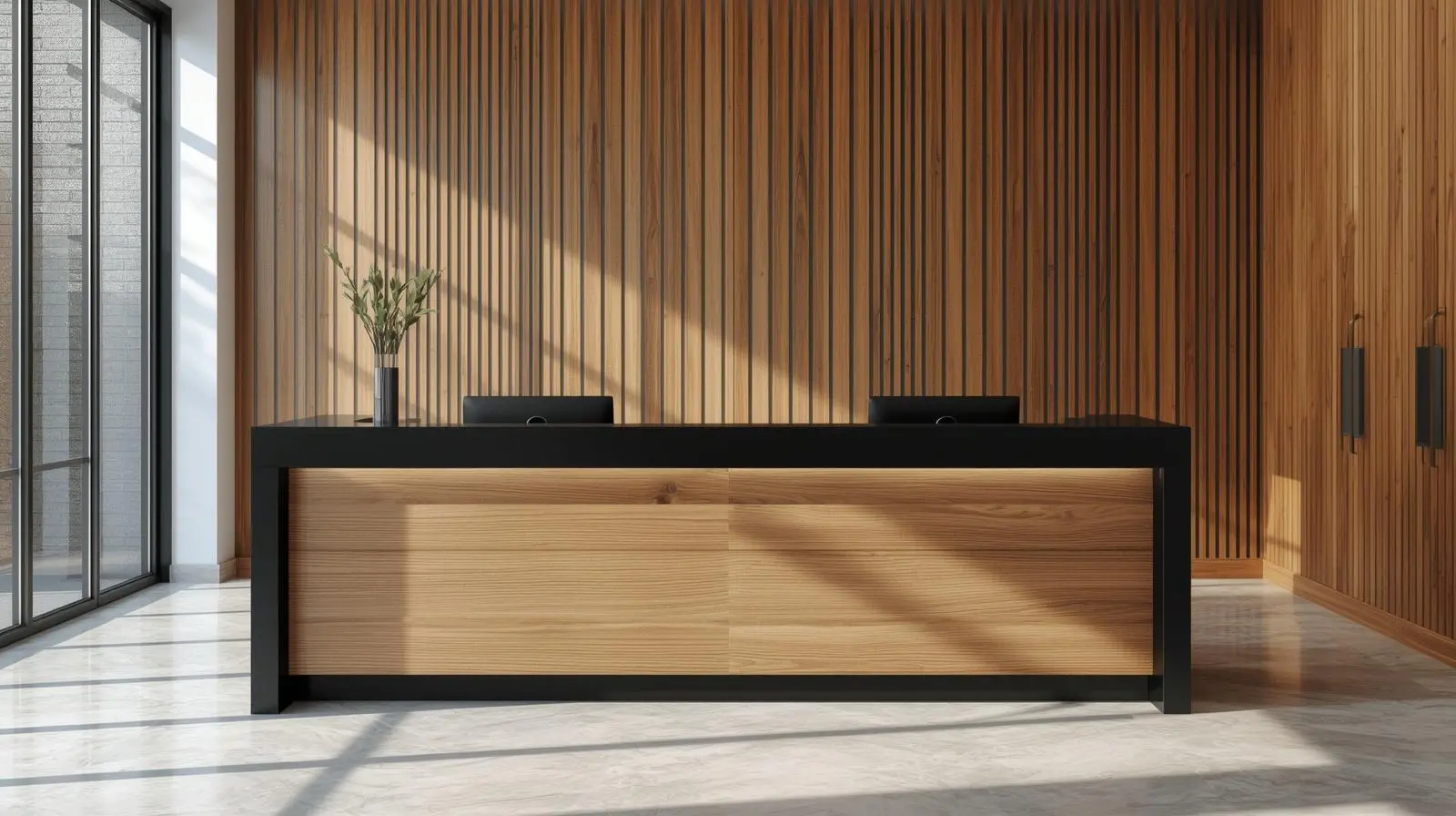 Đặt đóng quầy lễ tân theo kích thước 8 Dat dong quay le tan theo kich thuoc 3