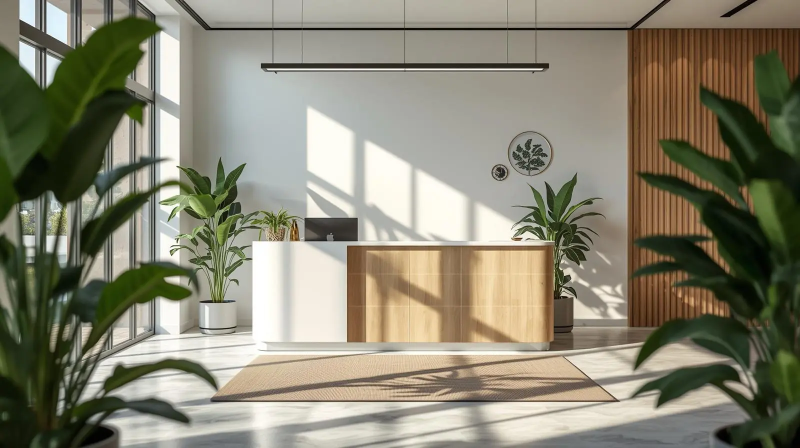 Đơn vị thi công quầy lễ tân 7 Don vi thi cong quay le tan 2