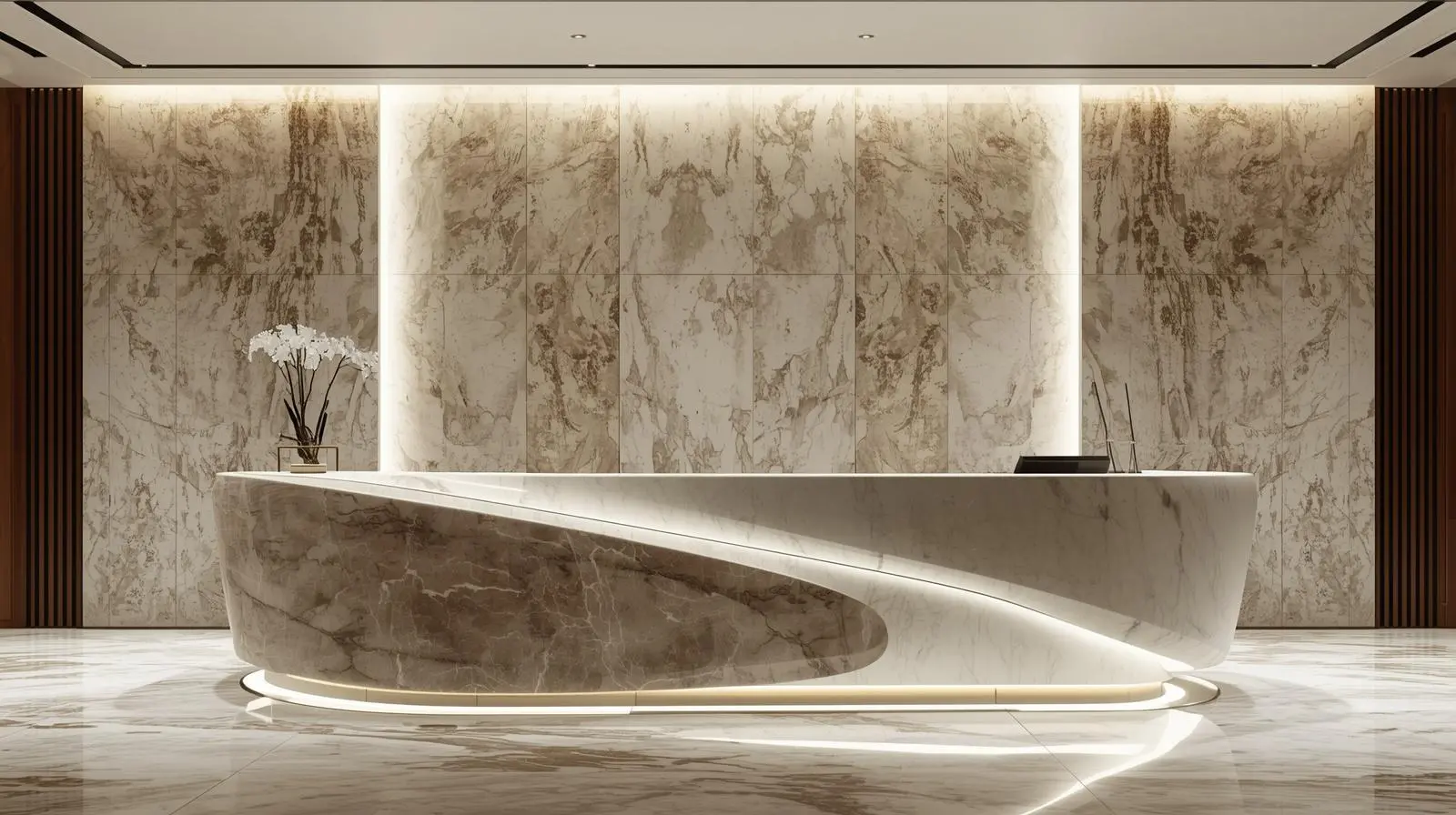 Giá quầy lễ tân 7 Gia quay le tan 2