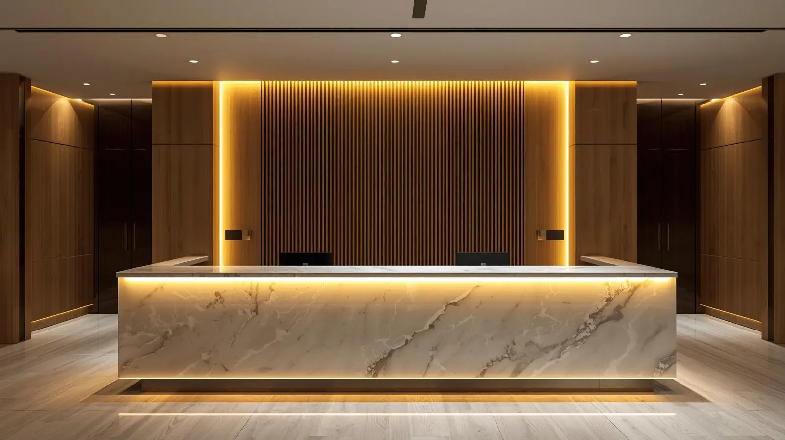 Giá quầy lễ tân 10 Gia quay le tan 5