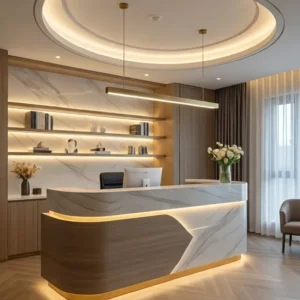 Mẫu quầy lễ tân spa đẹp hiện đại Mẫu quầy lễ tân spa đẹp hiện đại (3)