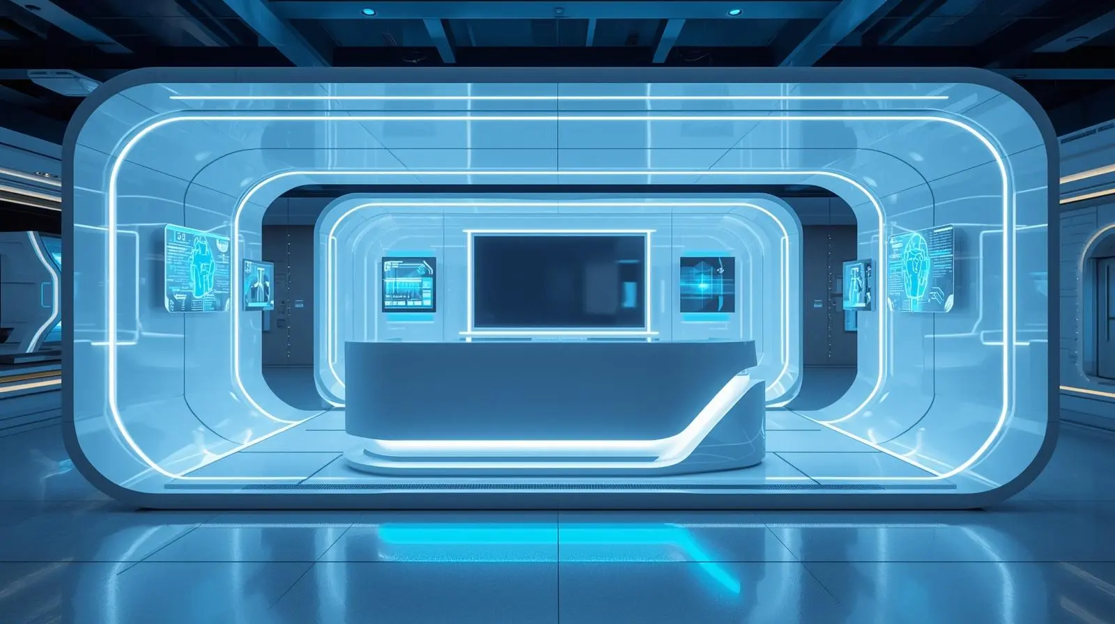 Nội thất quầy lễ tân trọn gói 6 Noi that quay le tan tron goi 1