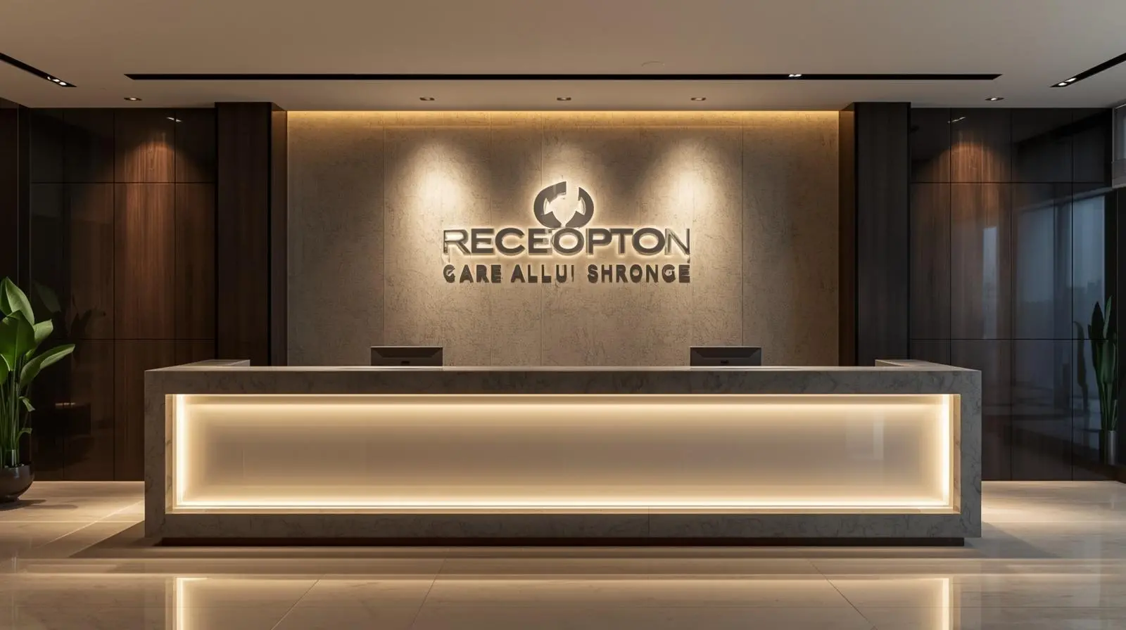 Nội thất quầy lễ tân trọn gói 8 Noi that quay le tan tron goi 3