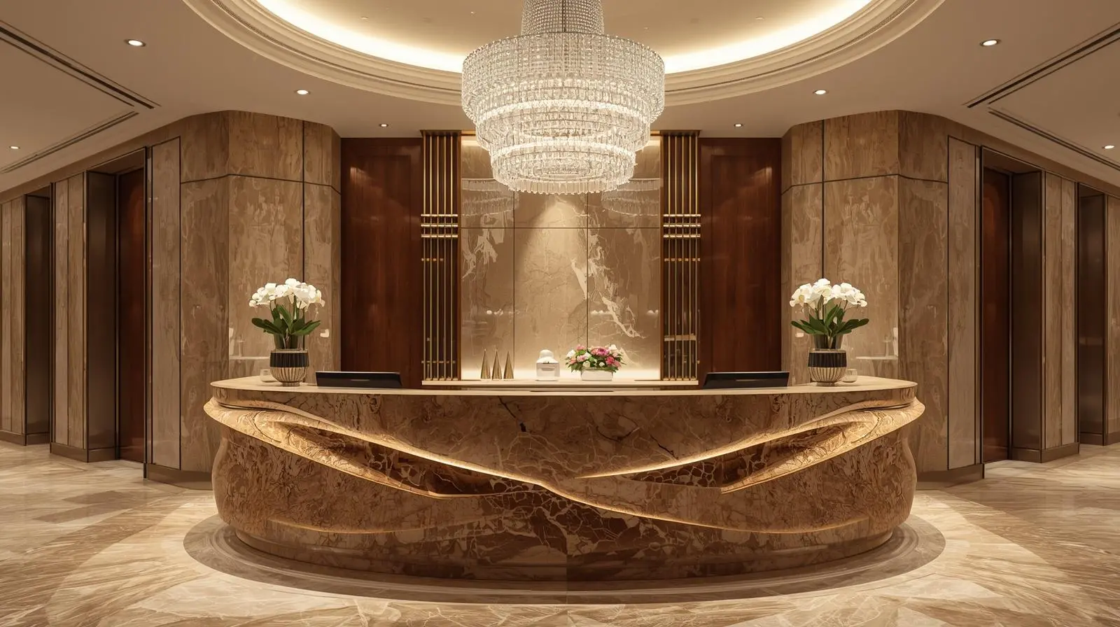 Nội thất quầy lễ tân trọn gói 9 Noi that quay le tan tron goi 4