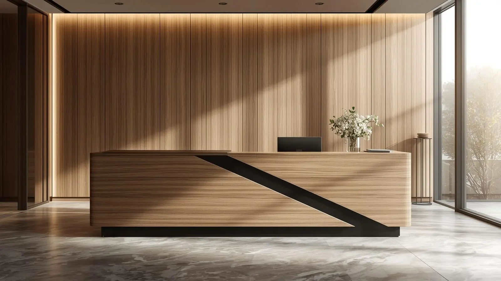 Nội thất quầy lễ tân trọn gói 10 Noi that quay le tan tron goi 5