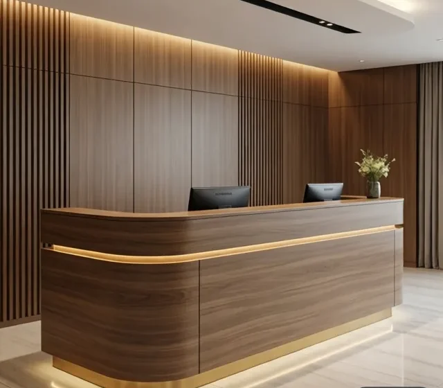 Quầy lễ tân có ngăn kéo 6 Quay le tan co ngan keo 1 e1777356039861