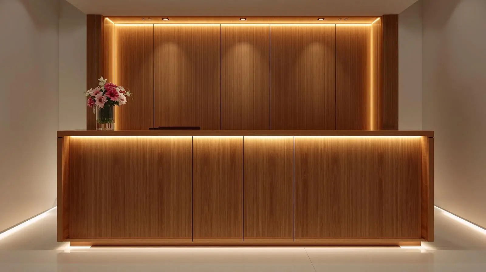 Quầy lễ tân đa năng 7 Quay le tan da nang 2