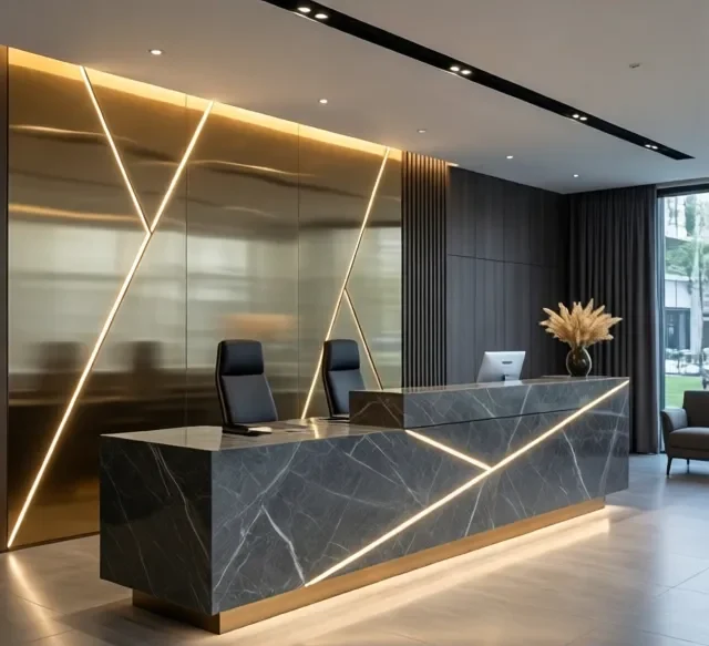 Quầy lễ tân giá rẻ tại tphcm 7 Quay le tan gia re tai tphcm 2 e1777279018131