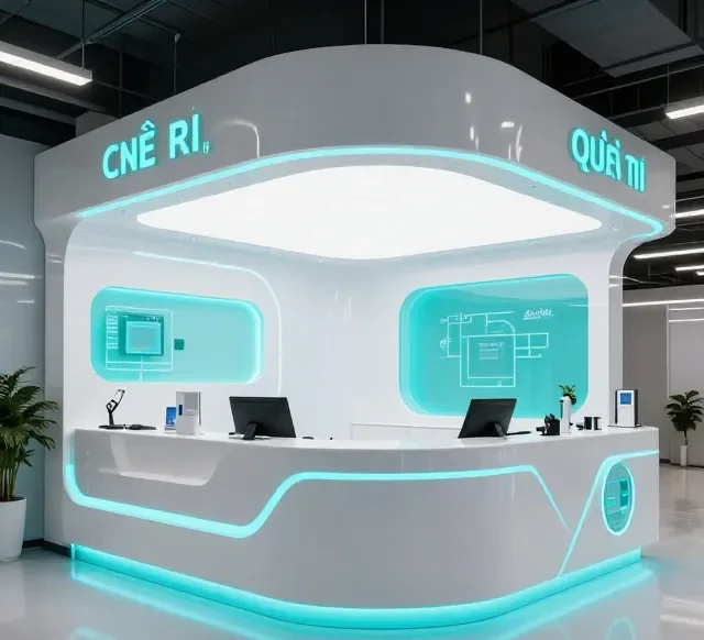 Quầy lễ tân giá rẻ tại tphcm 9 Quay le tan gia re tai tphcm 4 e1777279112211