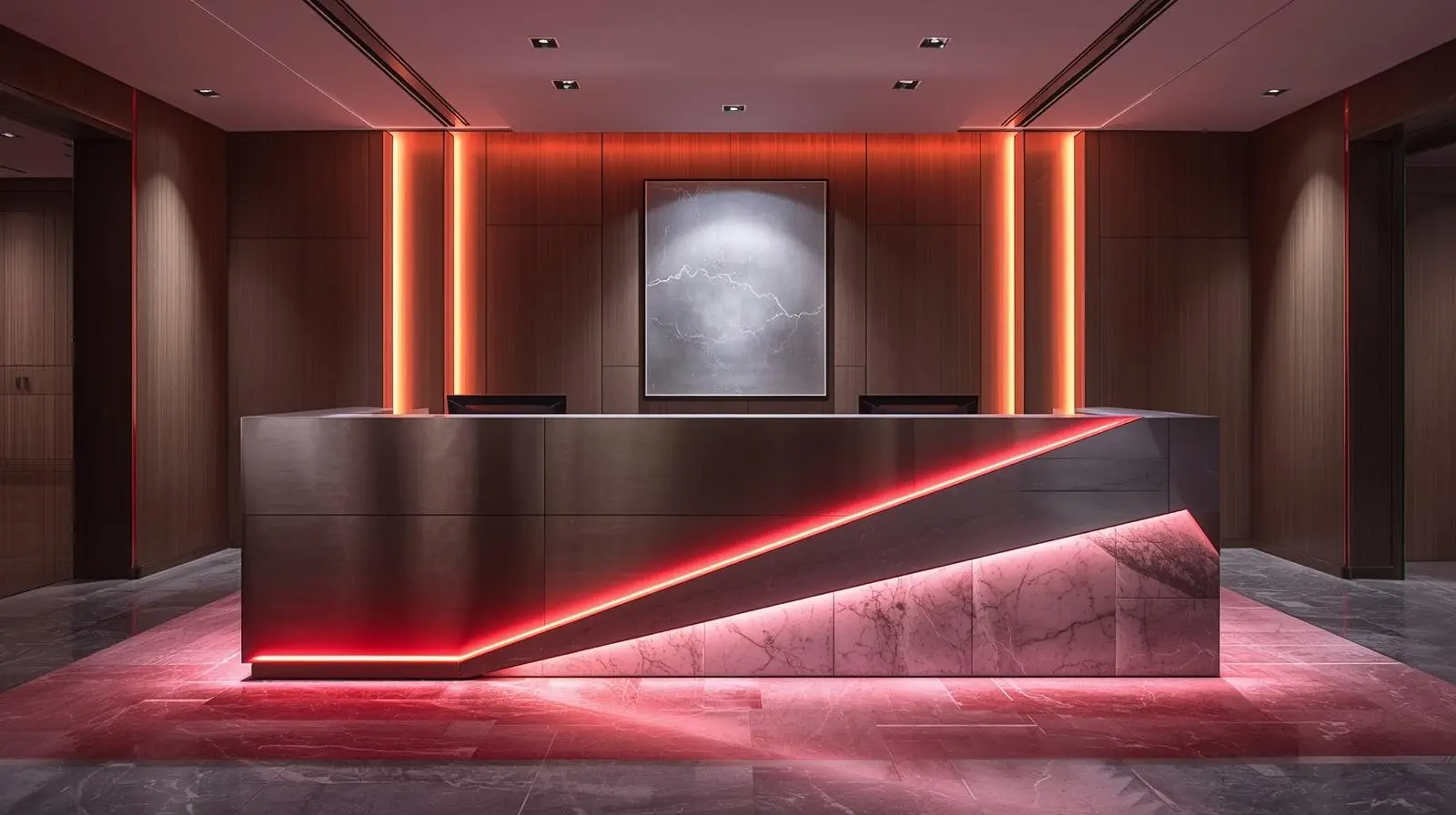 Quầy lễ tân giá xưởng 10 Quay le tan gia xuong 5