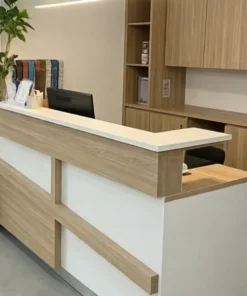Quầy lễ tân gỗ công nghiệp giá rẻ Quầy lễ tân gỗ công nghiệp giá rẻ (2)