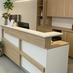 Quầy lễ tân gỗ công nghiệp giá rẻ (2)