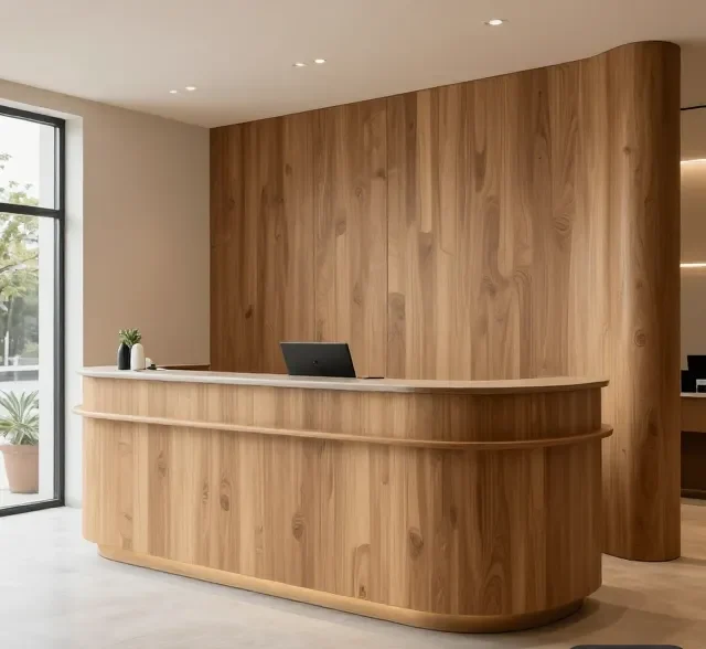 Quầy lễ tân luxury 6 Quay le tan luxury 1 e1777338726387