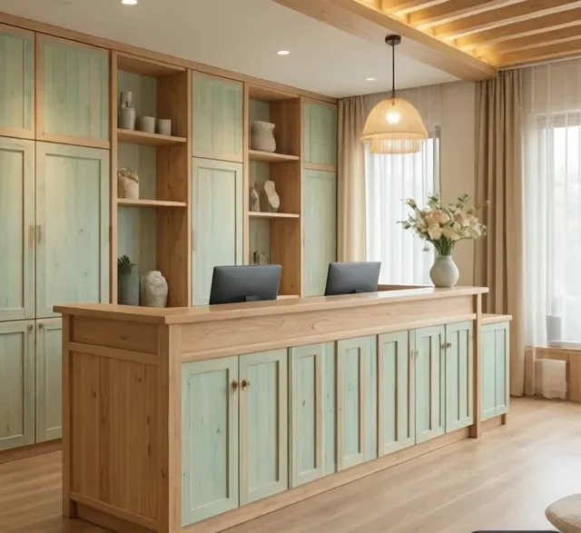 Quầy lễ tân luxury 9 Quay le tan luxury 4 e1777338864682