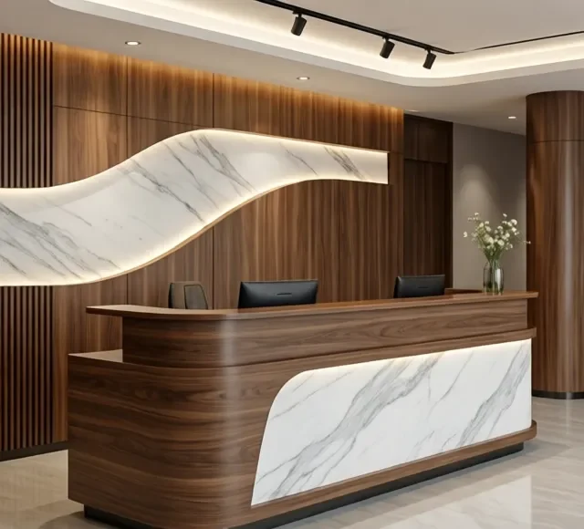 Quầy lễ tân nhỏ cho không gian hẹp 7 Quay le tan nho cho khong gian hep 2 e1777356913864