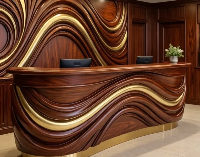 Quầy lễ tân nhỏ cho không gian hẹp 10 Quay le tan nho cho khong gian hep 5 e1777357056448