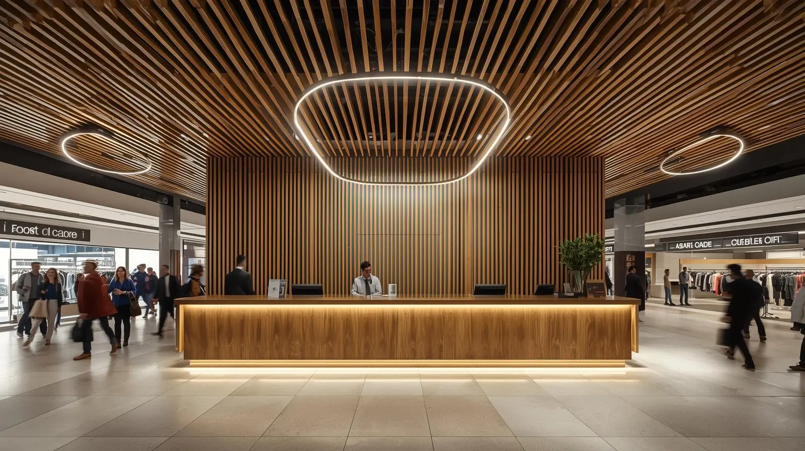 Quầy lễ tân sang trọng 7 Quay le tan sang trong 2