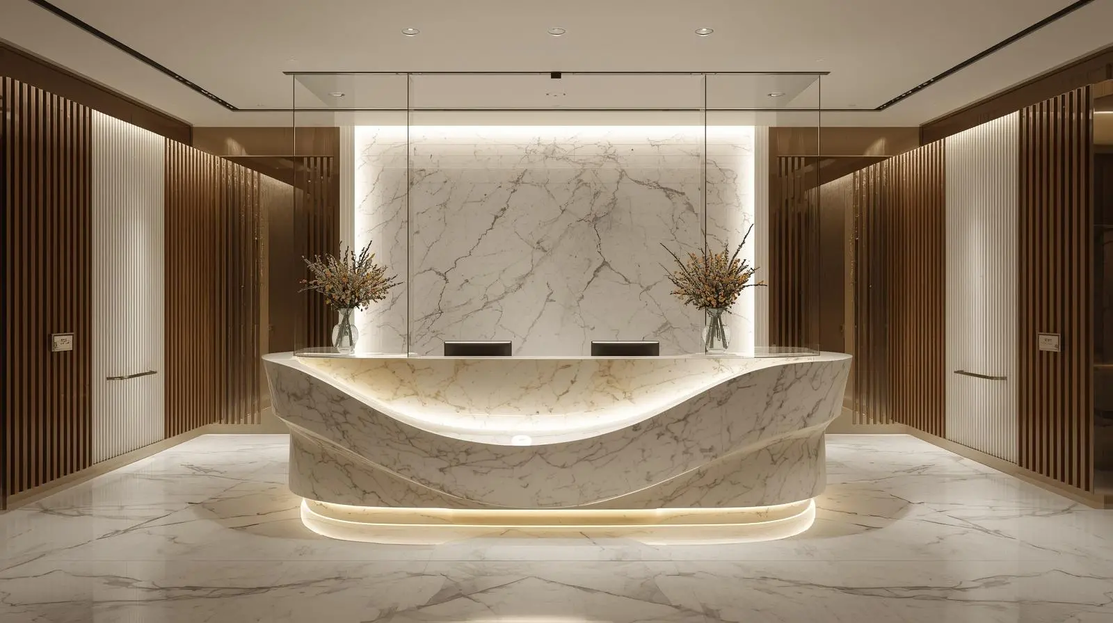 Quầy lễ tân thông minh 9 Quay le tan thong minh 4