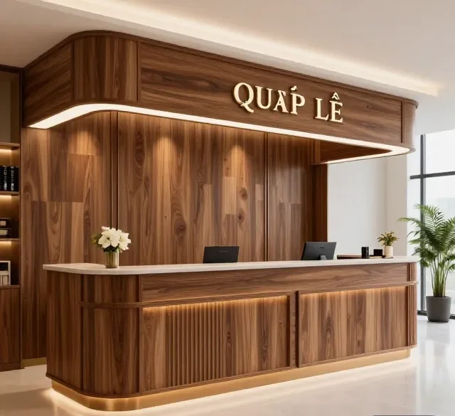 Quầy lễ tân tiện ích 7 Quay le tan tien ich 2 e1777347280985