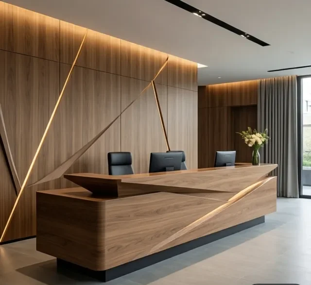 Quầy lễ tân tiện lợi 6 Quay le tan tien loi 1 e1777345115950