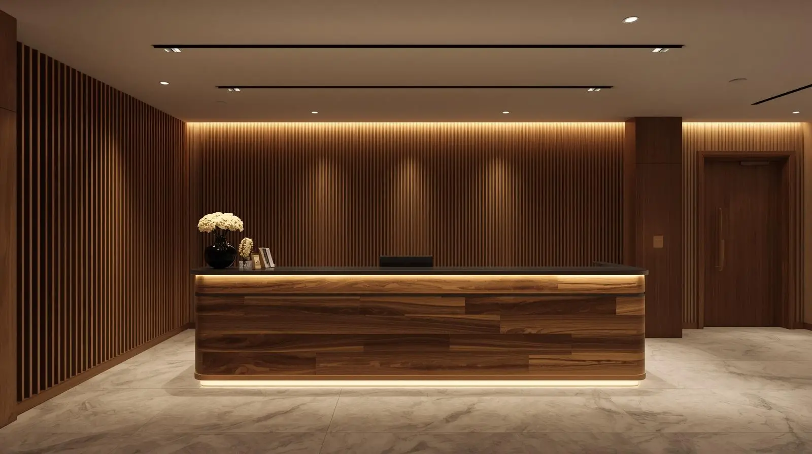 Thi công khu tiếp tân chuyên nghiệp 6 Thi cong khu tiep tan chuyen nghiep 1