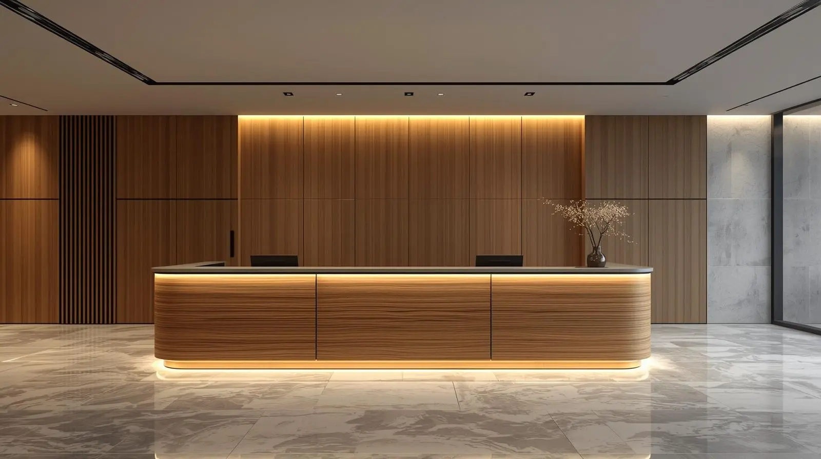 Thi công khu tiếp tân chuyên nghiệp 7 Thi cong khu tiep tan chuyen nghiep 2