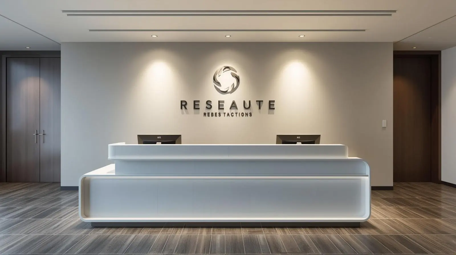 Thi công quầy lễ tân cao cấp 7 Thi cong quay le tan cao cap 2