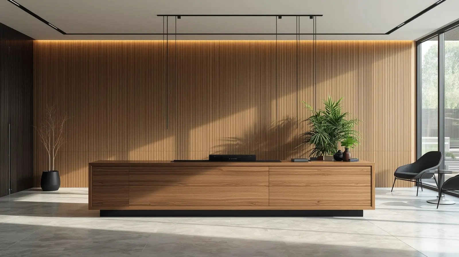 Thi công quầy lễ tân cao cấp 9 Thi cong quay le tan cao cap 4