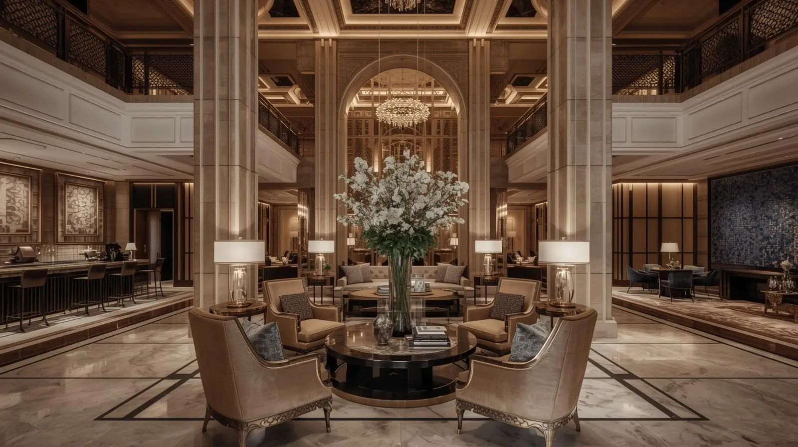 Thiết kế quầy lễ tân đẹp 2025 6 Thiet ke quay le tan dep 2025 1