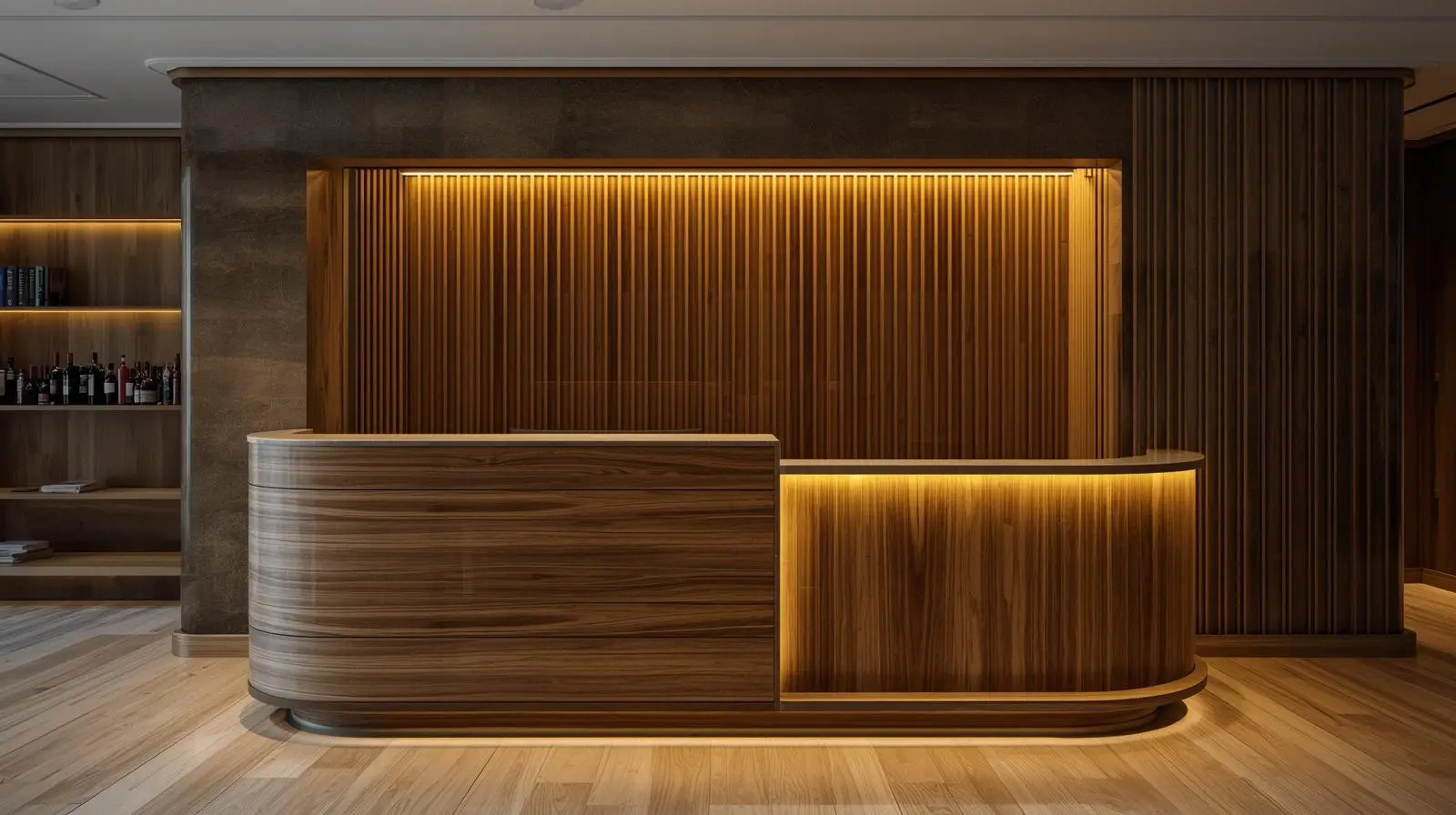 Thiết kế quầy lễ tân đẹp 2025 10 Thiet ke quay le tan dep 2025 5