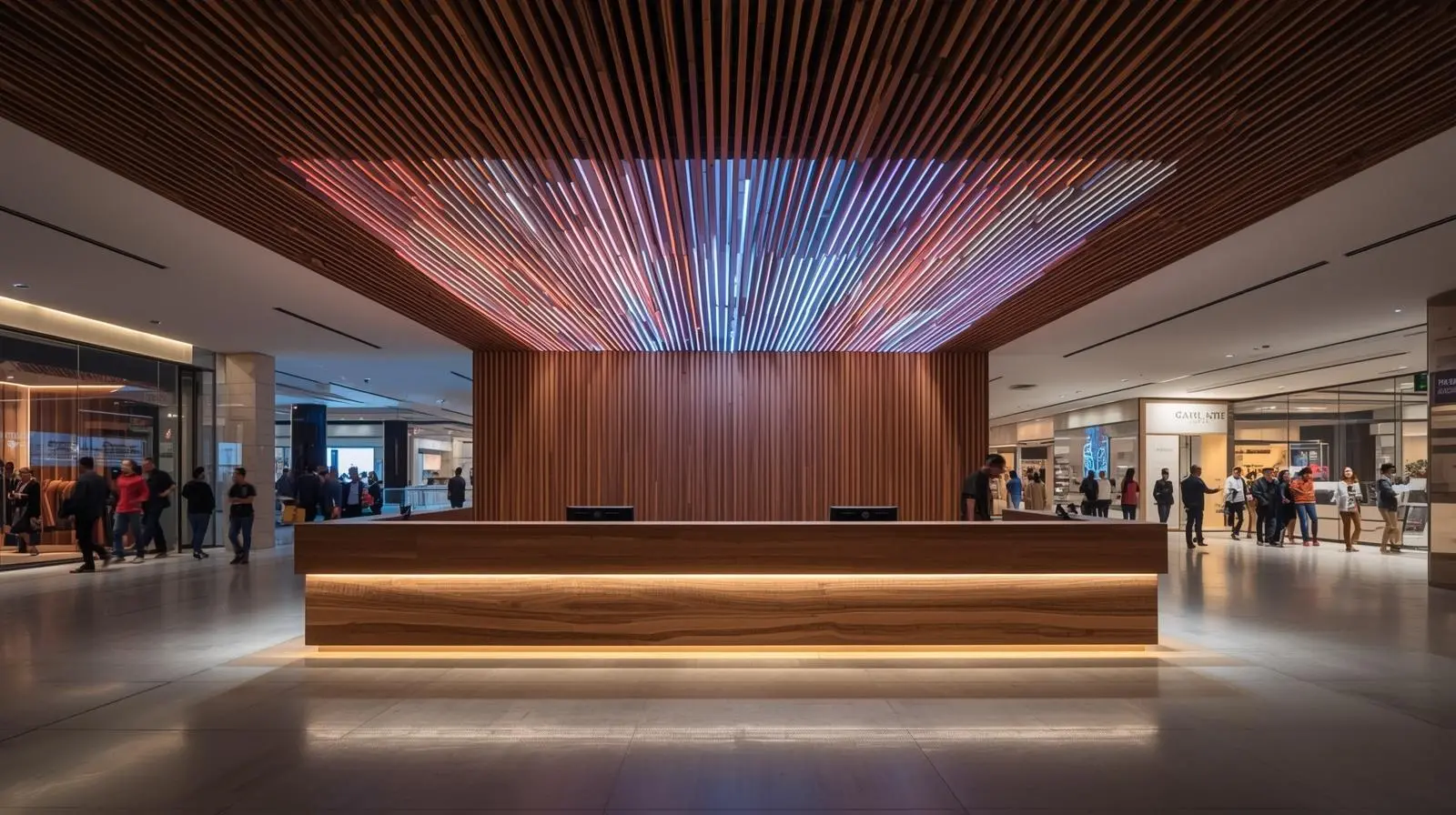 Thiết kế thi công quầy lễ tân trọn gói 9 Thiet ke thi cong quay le tan tron goi 4