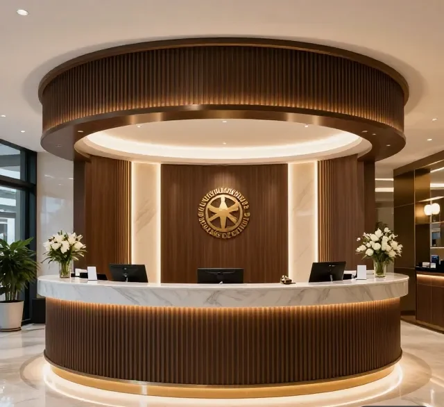 Xưởng sản xuất quầy lễ tân tphcm 8 Xuong san xuat quay le tan tphcm 3 e1777273624811