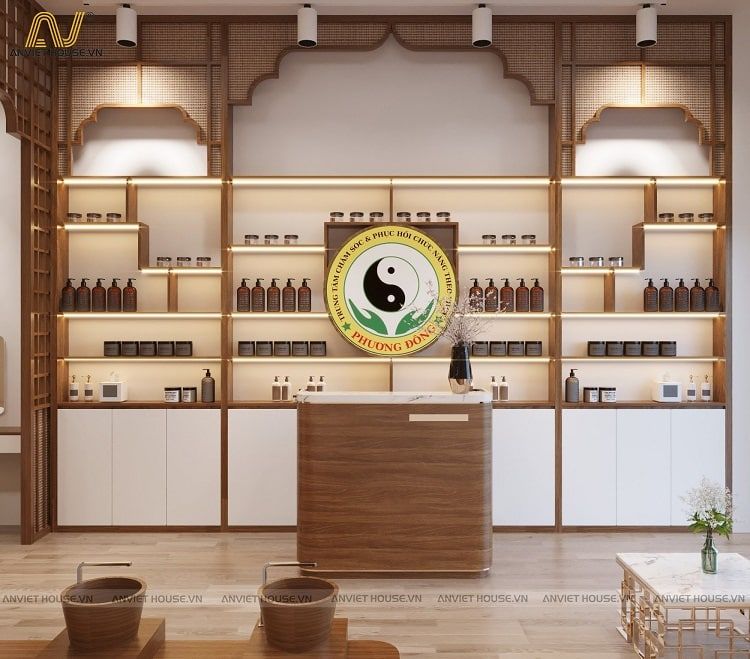 Quầy Lễ Tân Spa Chuyên Nghiệp 8 Quầy lễ tân thiên nhiên