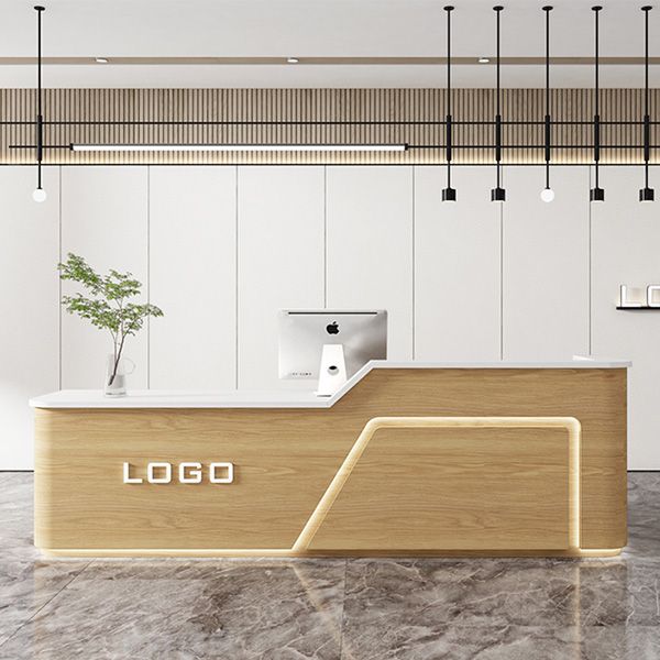 Sản Xuất Quầy Lễ Tân MDF 8 Quầy lễ tân hiện đại bằng gỗ công nghiệp
