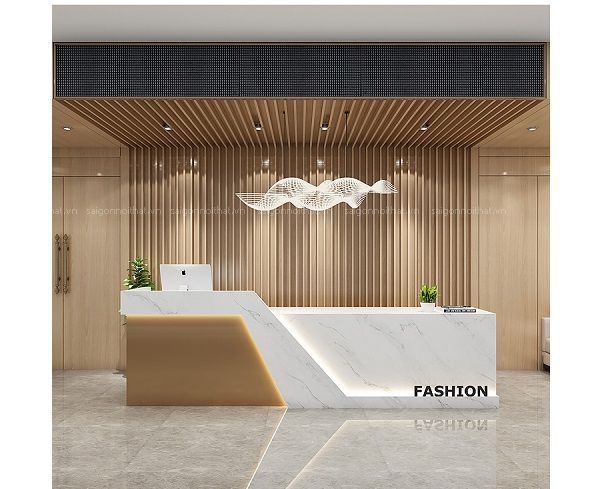 Quầy Lễ Tân Hiện Đại 10 Không gian lễ tân hiện đại, thoáng đãng