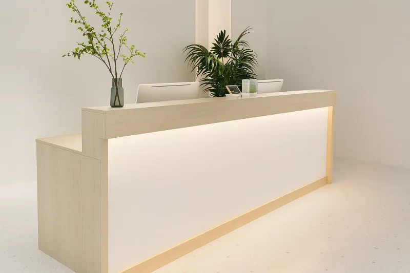 Mẫu quầy lễ tân đẹp hiện đại 2025 7 Lễ tân 9