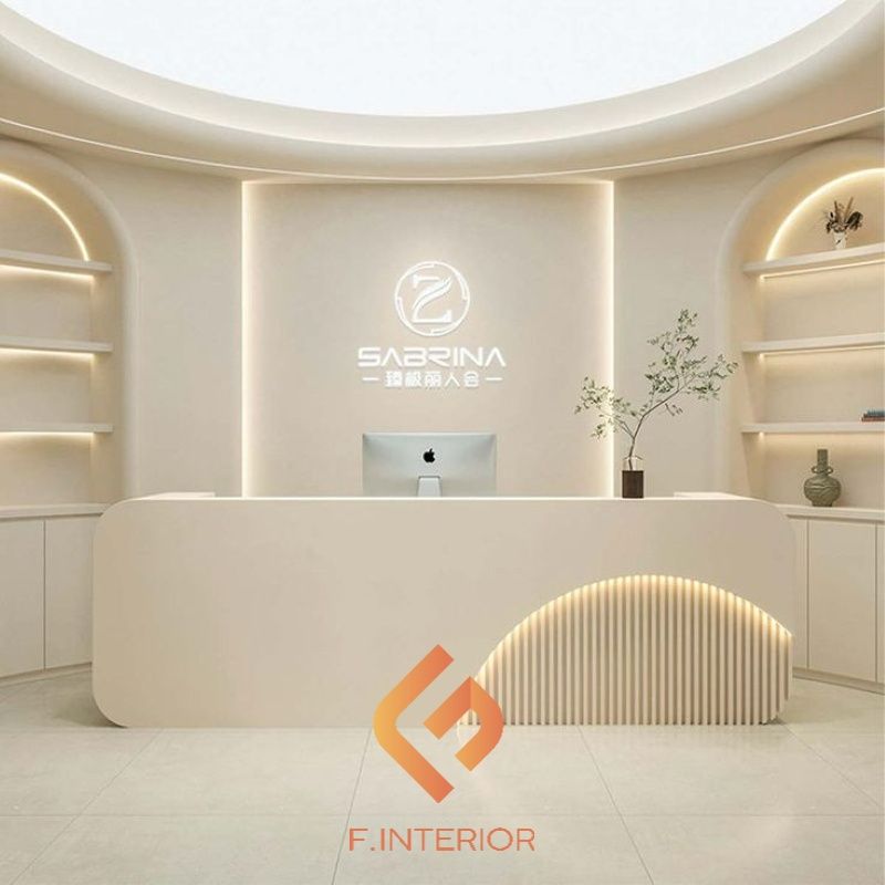 Đóng Quầy Lễ Tân Spa 10 Mẫu quầy lễ tân spa