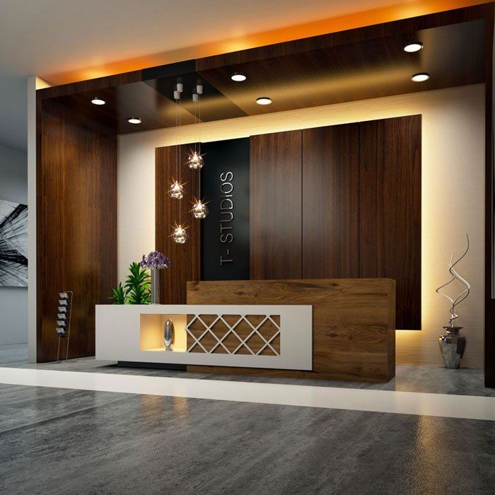 Quầy Lễ Tân Nội Thất Văn Phòng 7 Mẫu quầy lễ tân đẹp, hiện đại