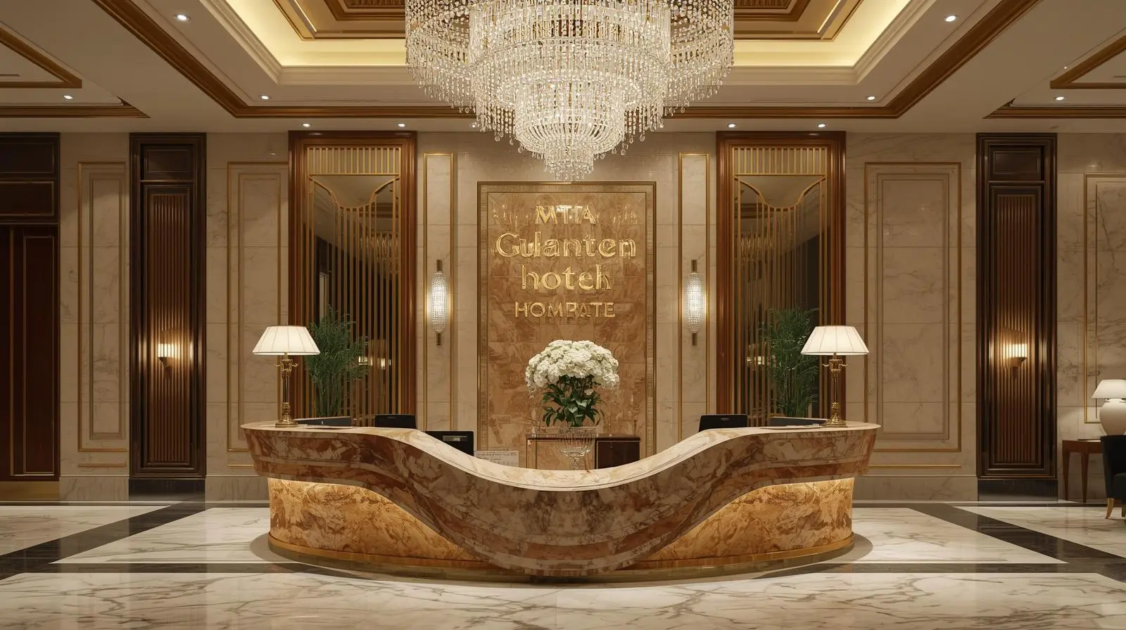 nội thất lễ tân 9 noi that le tan 4