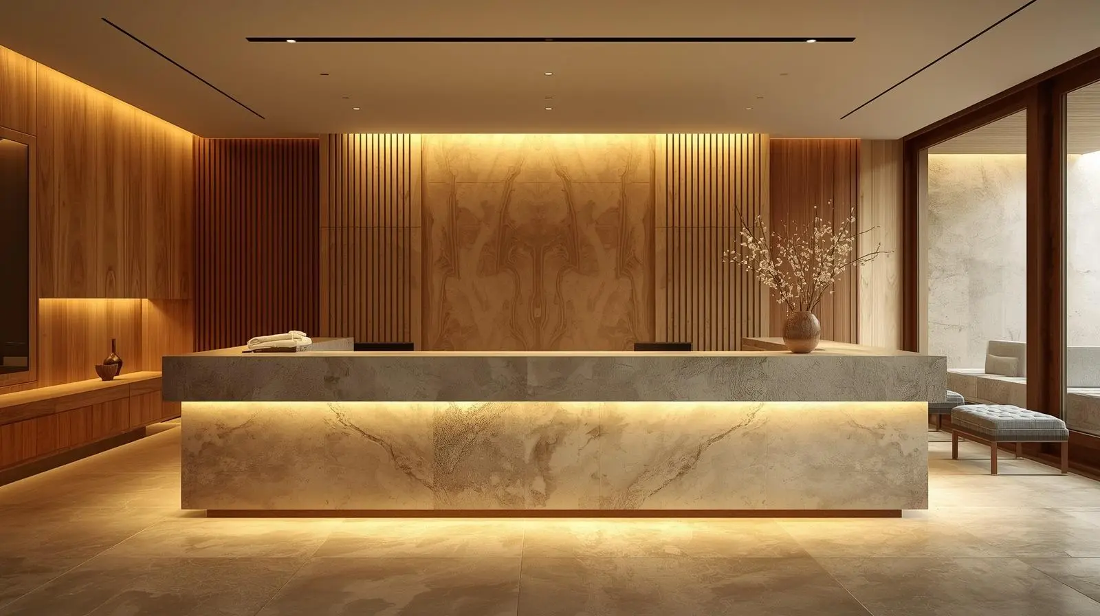 nội thất lễ tân 10 noi that le tan 5