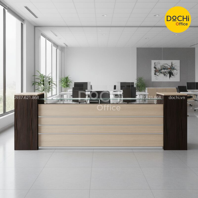 Sản Xuất Quầy Lễ Tân MDF 9 Mẫu quầy lễ tân MDF đẹp dành cho khách sạn và văn phòng