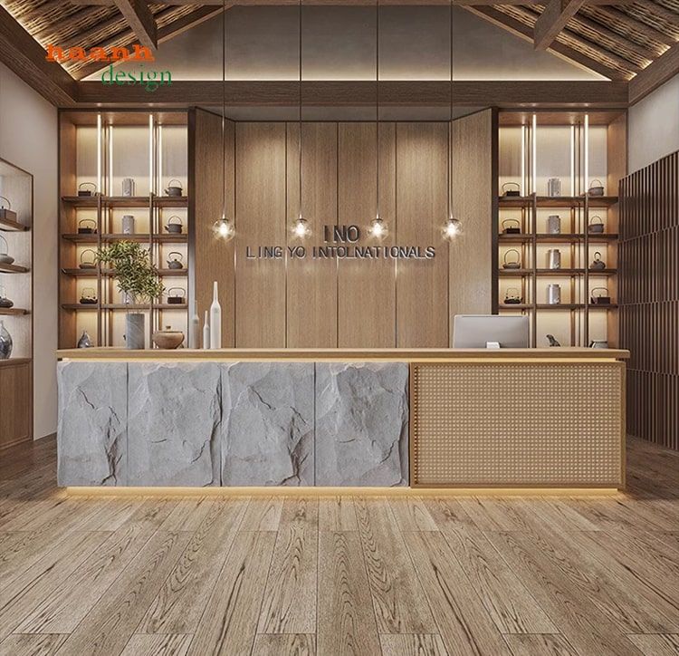Thiết kế quầy lễ tân khách sạn chuyên nghiệp thu hút khách ngay từ sảnh 8 Quầy bar lễ tân khách sạn