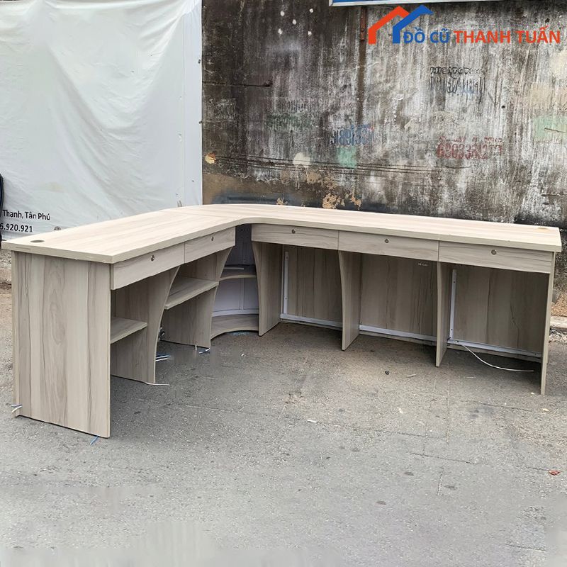 Quầy Lễ Tân Chữ L Giá Rẻ 7 Quầy cũ giá rẻ