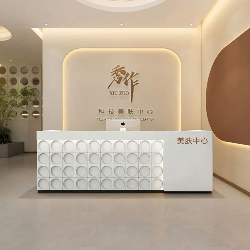 Quầy lễ tân đẹp sang trọng 6 Quầy lễ tân hiện đại