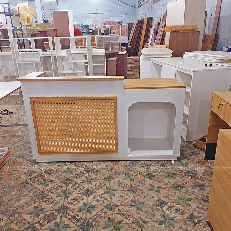 Báo Giá Quầy Lễ Tân MDF 4 Mẫu quầy lễ tân MDF hiện đại
