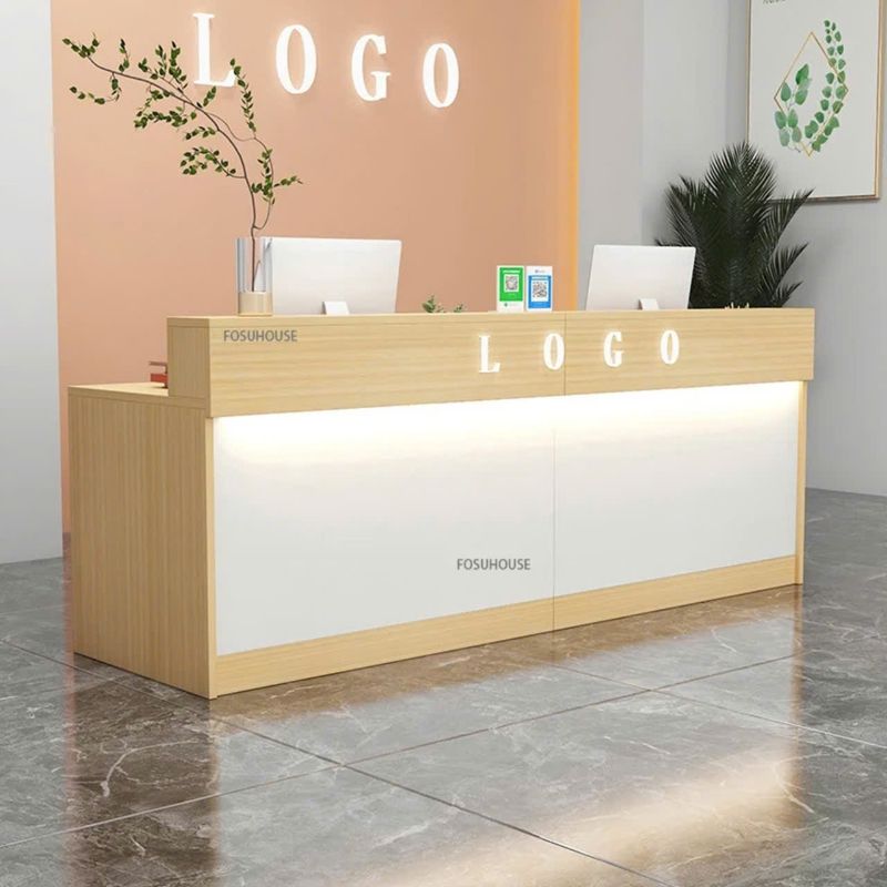 Quầy Reception Gỗ Công Nghiệp 6 Ảnh mẫu 2