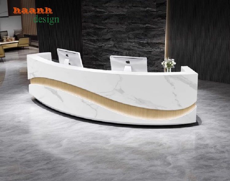 Quầy Lễ Tân Bền Đẹp 9 Quầy lễ tân công ty đẹp