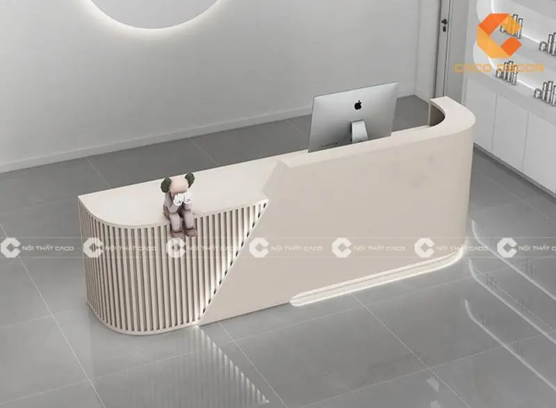 Quầy lễ tân đẹp showroom 10 Quầy lễ tân phong cách tối giản